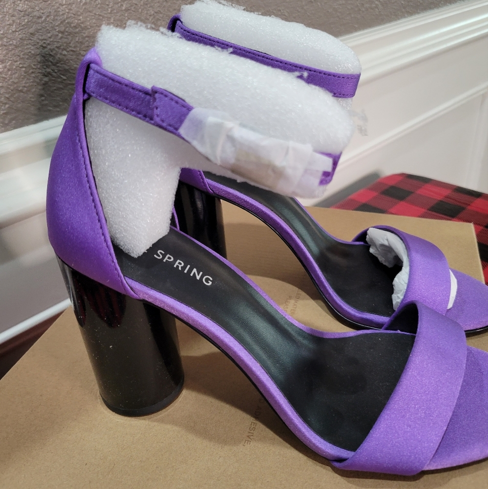 Lavender '3 Open Toe Heels 👠